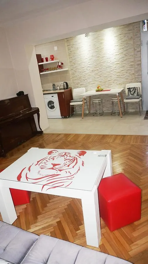 White Tiger In Center Of Tbilisi Apartment